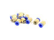 Unique Bargains Air Compressor M5 to 6mm Quick Release Fitting Joint Connector Adapter 10PCS