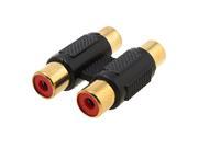 Unique Bargains Female to Female RCA Adapter Audio Coupler Cable Connector