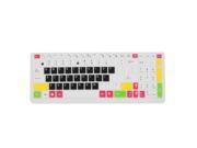 Laptop White Black Silicone Keyboard Skin Cover Film for Asus N50 N51 N53