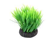 11cm Green Plastic Manmade Aquarium Plant Water Grass Ornament for Fishbowl