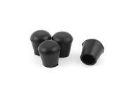 Unique Bargains 4 Pcs 20.5mm Dia Round Rubber Furniture Table Leg Foot Cover Holder Protector