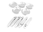 Unique Bargains 10 in 1 Silver Tone Car Door Handle Covers Bowls Replacement for Toyota RAV4