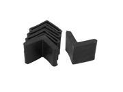 Rubber Triangle Furniture Leg Foot Protection Pad 30mmx30mm 5Pcs Black