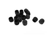 Unique Bargains 25mm Diameter Round Plastic Blanking End Cap Tubing Tube Insert 15Pcs