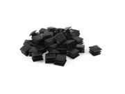 Unique Bargains 40pcs Furniture Parts Square Blanking End Cap Tubing Inserts 20mmx20mm