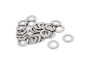 25pcs Silver Tone 316 Stainless Steel Flat Washer 3 8 for Screws Bolts
