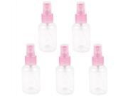 Unique Bargains 5 Pcs Portable White Cosmetic Tools Makeup Spray Bottles Perfume Container 50ml
