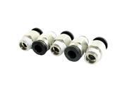 Pneumatic Fittings 6mm Tube to 1 8BSP Male Straight Connector Convertor 5 Pcs