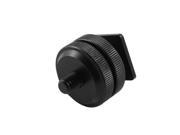 Unique Bargains Adjustable Nuts Black 1 4 Tripod Mount Screw to Flash Hot Shoe Adapter