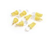 8pcs Replacing Part T10 W5W 655 Yellow LED Wedge Lamp Light for Auto Dashboard