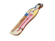 Unique Bargains Retro Wooden Natural Anti Static Comb Hair Care Tool Classic Beauty Printed