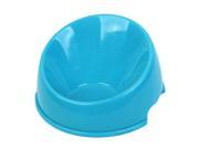 Blue Plastic Pet Dog Cat Chihuahua Feed Bowl Feeder Dish 8.7 Diameter