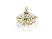 Unique Bargains 1P7T Single Deck Ceramic Frame Band Channel Selector Rotary Switch KCZ 1x7
