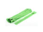 Unique Bargains Clothing Sewing Crafts Zippers Green 23cm Length 10Pcs