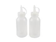 Unique Bargains 2 Pcs 100cc Kitchen Vinegar Oil Liquid Dispensing Squeeze Bottle w Cap