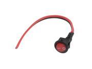 AC 250V 3A on off Round DIY Car Rocker Switch Black Red Cable