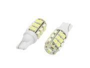 Unique Bargains 2 x 1210 SMD 25 LED W5W T10 Wedge Interior Dome Map Lights Bulbs Lamps White