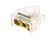 New 1 0 4 8 Gauge Positive or Negative Battery Terminal Clamp Clear Gold Tone