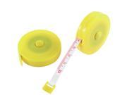 60 Inch Retractable Inch Metric Soft Plastic Tape Measure Sewing Tailor Cloth Ruler 2 Pcs