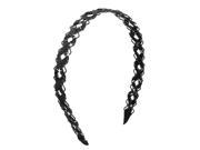 Unique Bargains Cloth Braided Hairband Hair Style Hoop Headband Decor 2 PCS for Girl