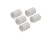 Unique Bargains 5 x PVC Straight Water Tube Pipe Fitting Adapters Couplers 25mm