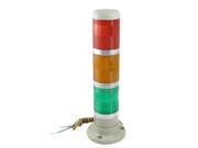 Unique Bargains 24V Safety Red Yellow Green LED Signal Industrial Tower Light Warning Stack Lamp