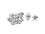 10 Pcs Flower Shaped Motorcycle License Plate Frame Decorative Screws 24mm x 8mm