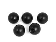 M8 Female Thread Cabinet Lathe Machine Plastic Ball Knob Pull Handle Black 5pcs