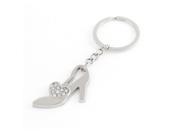 Unique Bargains High heeled Shoes Shaped Pendant Stainless Steel Key Chain