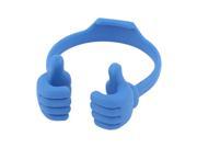 Unique Bargains Plastic Thumb Cradle Stand Holder Bracket Blue for Tablet Mobile Phone