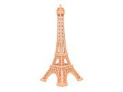 Unique Bargains Rhinestone Accent Mini Paris Eiffel Tower Statue Model Ornament Light Pink 18cm
