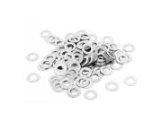 100Pcs M4x8mmx0.5mm Stainless Steel Metric Round Flat Washer for Bolt Screw