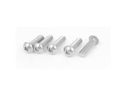 M8x30mm 304 Stainless Steel Hex Socket Countersunk Round Head Screw Bolts 5PCS