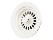 84mm Panel Cutout Plastic Sink Strainer Drain Stopper w Fixed Post Basket