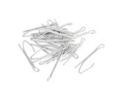 Window Treatment Metal Single Pinch Pleat Drapes Curtain Hooks 66mm Long 20 Pcs