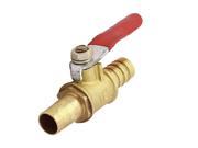 Dual Head Air 10mm 0.03ft Valve Brass Adapter Fitting Connector