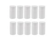 10 Pcs Laboratory Wide Mouth Cylinder Body Leakproof Bottle 100mL Capacity