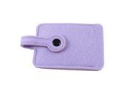 Unique Bargains Rectangular Design Press Stud Button Keys Holder Bag Organizer Light Purple