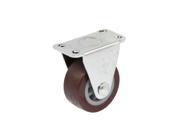 Unique Bargains 35mm x 15mm Light Duty Fixed Type Burgundy PP Industrial Caster Wheel