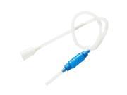 Unique Bargains Blue White Water Transfer Cleaning Hose Pump for Aquarium