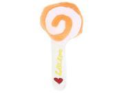 Unique Bargains Orange Beige Pink Lolly Design Sounding Pet Dog Doggy Squeeze Chewing Toy