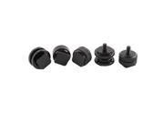 Unique Bargains Cold Foot to 1 4 Screw Hot Shoe Mount Double Nut 5Pcs for Camera Flash Holder