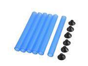 Fish Tank Clear Blue Hard Plastic Air Curtains w Black Suction Cups