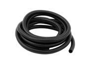 Unique Bargains 14mm Inner Dia Flexible Corrugated Tube Hose Cable Pipe Black 5M 16.4Ft