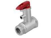 Unique Bargains Silver Tone Red Replacement 1 2 PT Male Thread 0.7Mpa Water Heater Safety Valve