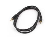 Unique Bargains 3.5mm Male to Male Plug Audio Stereo Extension Cord Cable 1.5m for PC MP3 MP4