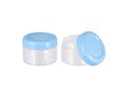 Unique Bargains 2 Pcs Portable Plastic Makeup Face Cream Holder Box