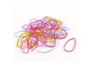 Unique Bargains 43 x Assorted Color Stretchy Mini Hair Rubber Bands Ties for Girl