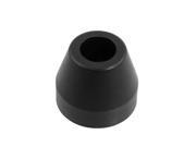 Table Desk Feet Protector Conical Black Rubber Chair Leg Pad 30x20x25mm
