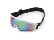 Unique Bargains Colorful Lens Cycling Skateboard Ski Racing Goggles Eyewear Protect Glasses
